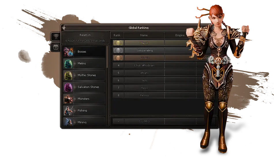 Rankings UI